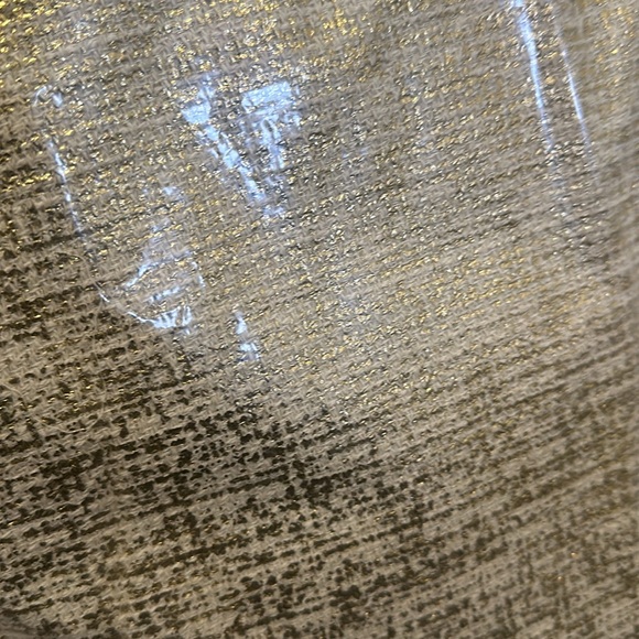 NWOT Bouclair Gold Foil Decorative Pillow - Picture 3 of 5